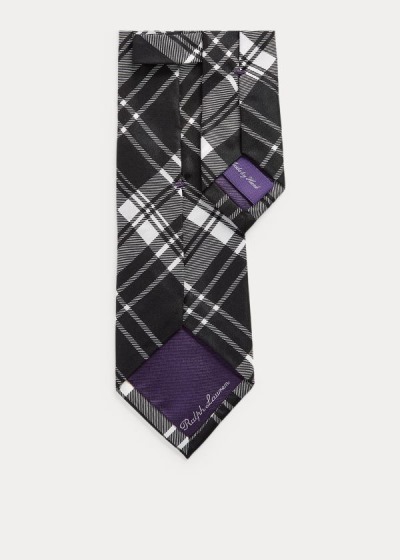 Men's Ralph Lauren Plaid Silk Ties | 287914NTR